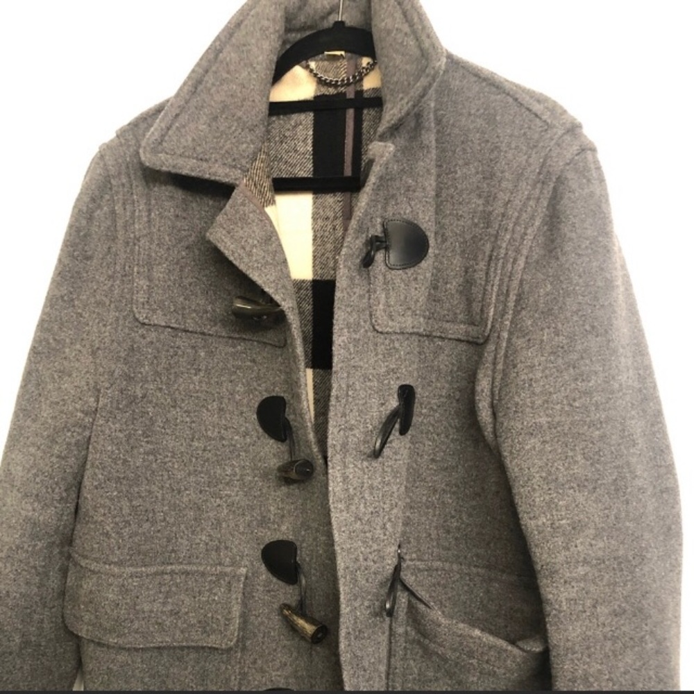 Men’s gently used Burberry pea coat